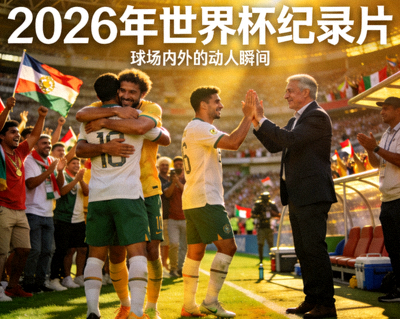 2026年世界杯纪录片推荐配图，镜头捕捉球场内外的动人瞬间